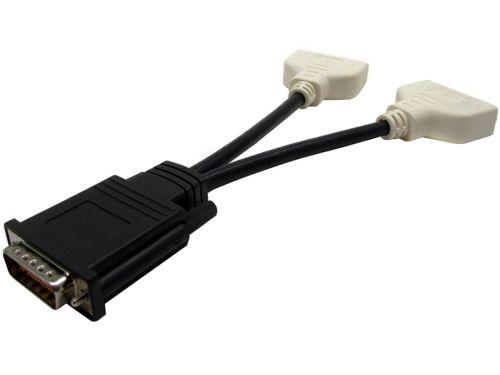 Computer Video Adapter DMS 59 Y Splitter to Dual DVI-I Dual Link Computer Video Adapter DMS 59 Y Splitter to Dual DVI-I Dual Link